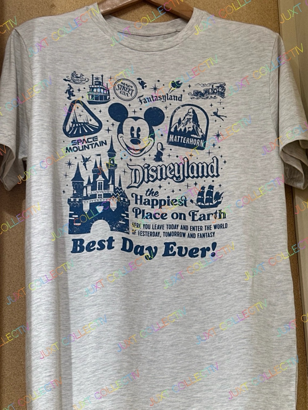 Disneyland Happiest Place on Earth Best Day Ever Attractions Graphic Shirt